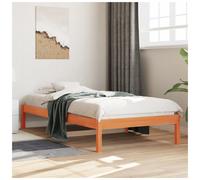 Day Bed Solid Pine Wood Brown 80x200 cm Frame With Storage Guest
