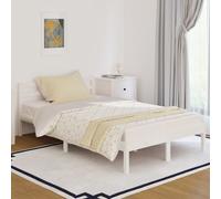 Day Bed Solid Pine Wood White 120x200cm Rustic Guest Sofa Bed Frame SlattedBase