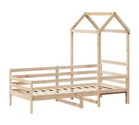 Day Bed with Roof Sofa Bed Chair Guest Bed Daybed Couch Solid Wood Pine vidaXL