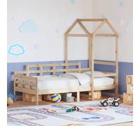 Day Bed with Roof without Mattress 80x200 cm Solid Wood Berkfield Home Brown One Size