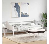 Day Bed without Mattress White 90x200 cm Solid Wood Pine