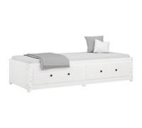 vidaXL Day Bed White 80x200 cm Solid Wood Pine, White