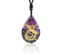 Day Day Up Phoenix Pendant For Women Orgonite Necklace Energy | Fire Bird Of New Beginnings Jewelry Green Aventurine Healing Crystals Necklace, Pendant Size:6*4*0.7cm, Crystal, green aventurine