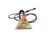 Day Day Up Sri Yantra Orgone Pendant Chakra Meditation Necklace for Yoga, Triangle Geometric Energy Necklace with Natural Stone, Adjustable Chain 66cm (4 * 3.5cm Pendant), Chain Length：66CM, Stone