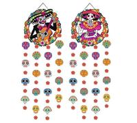 Day Dead Sugar Skull Hanging Decorations- Dia De Los Muertos Hanging Decorations Dead For Day Halloween Decor