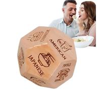 Day Gifts for Him Her, Date Night Food Decision dice for Couples, What to eat for Dinner Choice dice (12 Countries)