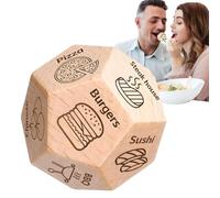 Day Gifts for Him Her, Date Night Food Decision dice for Couples, What to eat for Dinner Choice dice (BBQ)