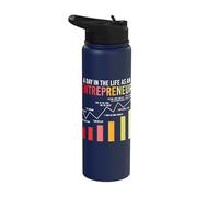 Day in The Life As Entrepreneur Self Employed Stainless Steel Insulated Water Bottle