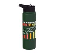 Day in The Life As Entrepreneur Self Employed Stainless Steel Insulated Water Bottle