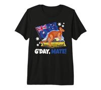 Day Mate Good Kangaroo Patriotic Australian Flag Australia Premium T-Shirt