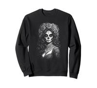 Day Of Dead Cinco De Mayo Catrina Skull Lady Sweatshirt