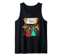 Day of Dead Dancing Skeleton Couple Fiesta Art Tank Top