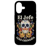 Day of Dead El Jefe Más Chingón Sugar Skull Mexican Boss Case for iPhone 17