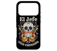 Day of Dead El Jefe Más Chingón Sugar Skull Mexican Boss Case for iPhone 17 Pro