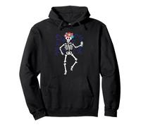 Day of Dead Skeleton Sombrero Fiesta Folk Art Pullover Hoodie
