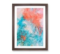 Day Of My Heart In Abstract Modern Framed Print | A2 Walnut Framed Wall Art | Ready to Hang | Abstract Fantasy Picture | Living Room Bedroom Lounge Office