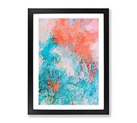 Day Of My Heart In Abstract Modern Framed Print | A4 Black Framed Wall Art | Ready to Hang | Abstract Fantasy Picture | Living Room Bedroom Lounge Office