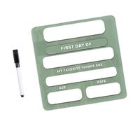 Day of School Board for All Grades Students, Green Bean paste1 | Back to Schools Board with Markers for Kindergarten, Dry Erases Markers for All Grades Students