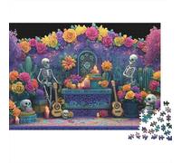 Day of The Dead Altar Jigsaw Puzzles Puzzle for Adults Kids. 1000 Pieces Whimsical Challenge Toy Educational Games Home Decoration for Educational Games Gifts 70x50cm/1000pcs