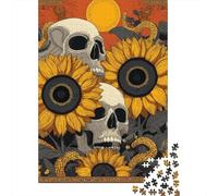 Day of The Dead Art Print -1 Jigsaw Puzzles Puzzles for Adults Kids. 1000 Pieces Impossible Challenge Toy Educational Game Home Decoration for Adults& Kids Age 14 Years Up 52x38cm/1000pcs