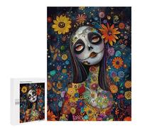 Day of The Dead Art Print-1 Puzzle 1000 Teile Schwer Puzzle Spielzeug Lernspiel Impossible Herausforderungsspielzeug Für Erwachsene Kinder 500 PCS