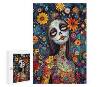 Day of The Dead Art Print-3 Puzzle 1000 Teile Schwer Puzzle Spielzeug Lernspiel Impossible Herausforderungsspielzeug Für Erwachsene Kinder 1000 PCS