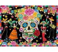 Day of The Dead Backdrop 10x8FT Sugar Skull Flowers Dia DE Los Muertos Photography Background Mexican Fiesta Themed Baby Shower Birthday Party Decoration Supplies Photo Props