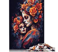 Day of The Dead Beauty 1000 Piece Paper Jigsaw Puzzles for Adults & Children Stress Reliever 1000pcs (38x26cm)