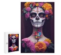 Day of The Dead Beauty-5, 1000 PCS Displayable Picture Puzzle, Creative Indoor Hobby - to Assemble, Frame And Display