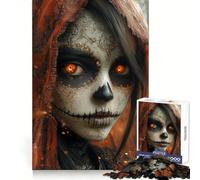Day of The Dead Beauty Jigsaw for Adults 1000 Pieces Unwind Game Rich Color Enjoyable Challenge Art Display (38x52cm)