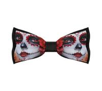 Day of The Dead Beauty Men’s Pre-Tied Bow Tie Adjustable Neckties Clothing Accessories for Daily Business
