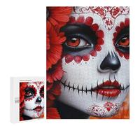 Day of The Dead Beauty Wooden Jigsaw Puzzles for Adults Funny Intelligent Games Home Decor Artwork for Home Office