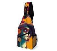 Day of The Dead Casual Chest Sling Bag Backpack Shoulder Bags
