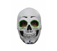 DAY OF THE DEAD CATRIN PAINTED SKULL LATEX HEAD MASK HALLOWEEN FUN