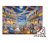 Day of The Dead Celebration Jigsaw Puzzles for Adults Interesting Puzzle Game 1000 Pieces Impossible Puzzle Home Decoration Gifts 52x38cm/1000pcs