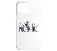 Day of the Dead Colorful Skeleton Dogs Mexican Halloween Case for iPhone 16 Pro Max