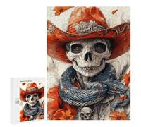 Day of The Dead Cowboy Art Print Puzzle 1000 Teile Schwer Puzzle Spielzeug Lernspiel Impossible Herausforderungsspielzeug Für Erwachsene Kinder 500 PCS