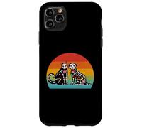 Day Of The Dead Dia De Los Muertos Sugar Skull Cat and Dog Case for iPhone 11 Pro Max