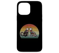 Day Of The Dead Dia De Los Muertos Sugar Skull Cat and Dog Case for iPhone 13 Pro Max