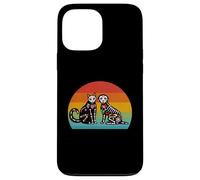 Day Of The Dead Dia De Los Muertos Sugar Skull Cat and Dog Case for iPhone 13 Pro Max