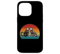 Day Of The Dead Dia De Los Muertos Sugar Skull Cat and Dog Case for iPhone 14 Pro Max