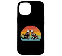 Day Of The Dead Dia De Los Muertos Sugar Skull Cat and Dog Case for iPhone 15