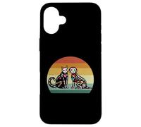 Day Of The Dead Dia De Los Muertos Sugar Skull Cat and Dog Case for iPhone 16 Plus