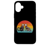 Day Of The Dead Dia De Los Muertos Sugar Skull Cat and Dog Case for iPhone 16 Plus