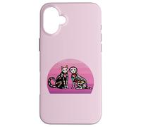Day Of The Dead Dia De Los Muertos Sugar Skull Cat and Dog Case for iPhone 16 Plus