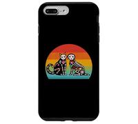 Day Of The Dead Dia De Los Muertos Sugar Skull Cat and Dog Case for iPhone 7 Plus/8 Plus