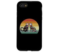 Day Of The Dead Dia De Los Muertos Sugar Skull Cat and Dog Case for iPhone SE (2020) / 7/8