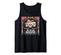Day of The Dead Dia De Los Muertos Sugar Skull Halloween Tank Top