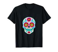 Day of The Dead (Día de Muertos) neon Skull T-Shirt