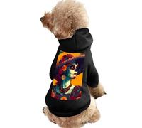 Day of The Dead Dog And Cat Clothes Pet Hoodie Sweatshirt Pullover Soft Coat